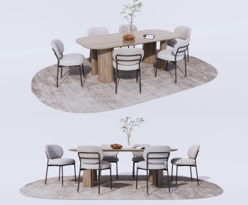 Modern Dining Table And Chairs-ID:550661099