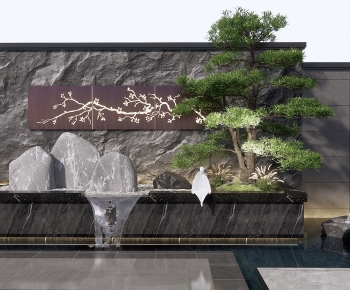 New Chinese Style Garden-ID:393666985