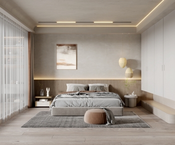 Wabi-sabi Style Bedroom-ID:573019038