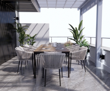 Modern Wabi-sabi Style Outdoor Tables And Chairs-ID:221580038