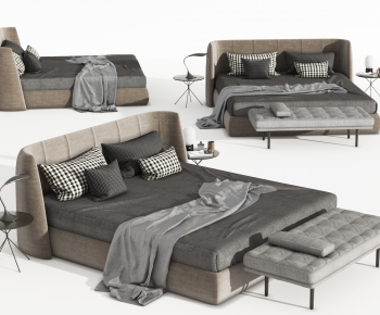 Modern Double Bed-ID:470736985