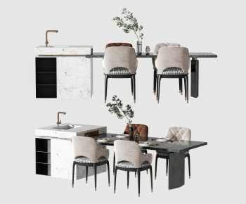 Modern Dining Table And Chairs-ID:532860884