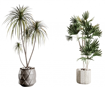 Modern Potted Green Plant-ID:719079028