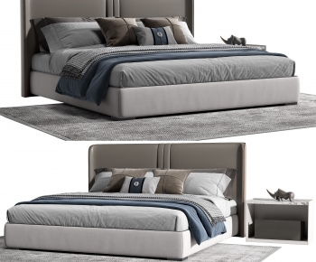 Modern Double Bed-ID:179190672