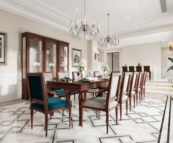 American Style Dining Room-ID:678121091