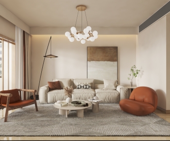 Wabi-sabi Style A Living Room-ID:460069286
