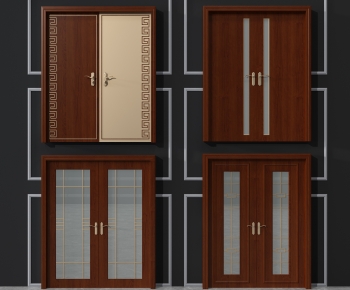 New Chinese Style Double Door-ID:172123912