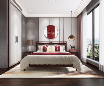 New Chinese Style Bedroom-ID:837507017