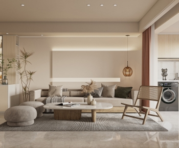 Wabi-sabi Style A Living Room-ID:484286075