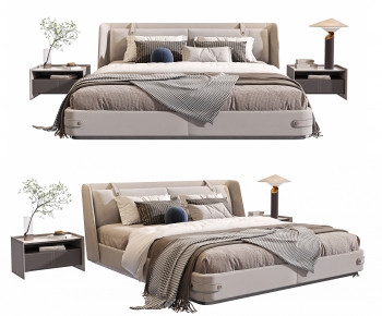 Modern Double Bed-ID:424399471