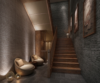 New Chinese Style Stairwell-ID:978885895