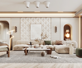 Wabi-sabi Style A Living Room-ID:770090102