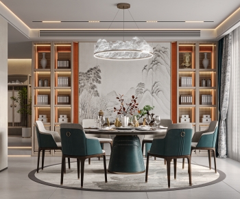 New Chinese Style Dining Room-ID:773864989