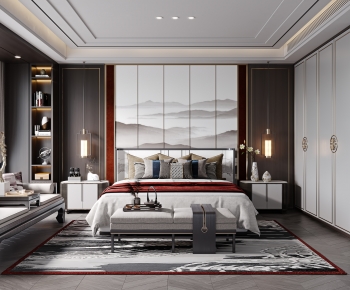 New Chinese Style Bedroom-ID:582735062