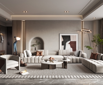 Wabi-sabi Style A Living Room-ID:951471093