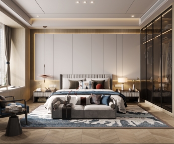 New Chinese Style Bedroom-ID:764071949