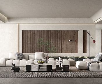 Wabi-sabi Style A Living Room-ID:835923919