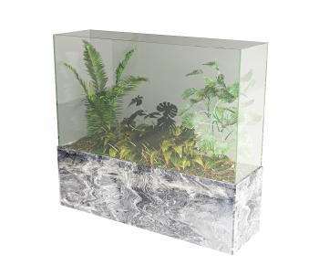 现代玻璃植物柜-ID:587486033