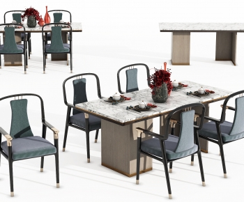 New Chinese Style Dining Table And Chairs-ID:354207046