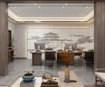 New Chinese Style Manager's Office-ID:727556943
