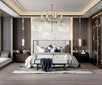 New Chinese Style Bedroom-ID:511322021