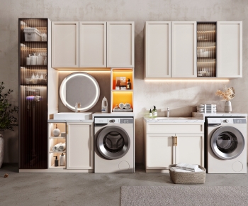 Modern Laundry Cabinet-ID:899044042