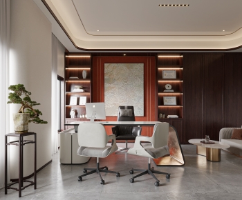 New Chinese Style Manager's Office-ID:457966097