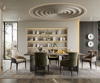 Modern Wabi-sabi Style Dining Room-ID:254735958