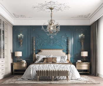 American Style French Style Bedroom-ID:757559063