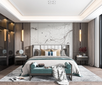 New Chinese Style Bedroom-ID:233320001