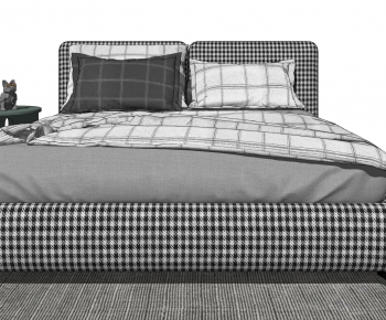 Modern Double Bed-ID:398215067