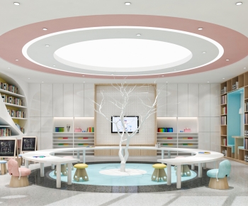 Modern Children's Reading Room-ID:909398084