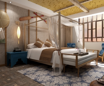 Modern New Chinese Style Guest Room-ID:411273001