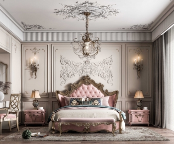 American Style French Style Bedroom-ID:182565938