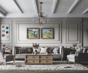 American Style A Living Room-ID:938926945
