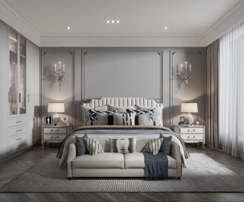American Style French Style Bedroom-ID:406936887