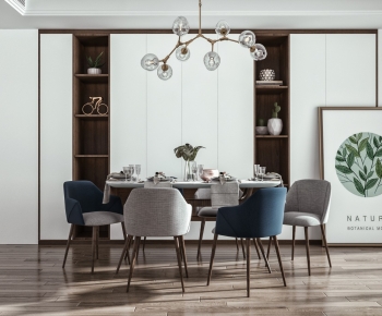 Nordic Style Dining Table And Chairs-ID:500246057