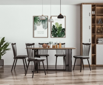Nordic Style Dining Table And Chairs-ID:787914992
