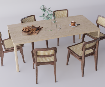 Nordic Style Dining Table And Chairs-ID:454976083