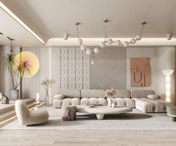 Wabi-sabi Style A Living Room-ID:888323071