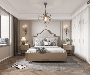 American Style French Style Bedroom-ID:265729447