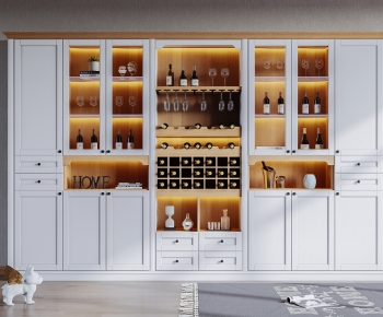 Nordic Style Wine Cabinet-ID:794745924