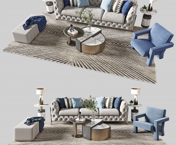 Simple European Style Sofa Combination-ID:274322994