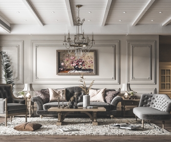American Style A Living Room-ID:368568953