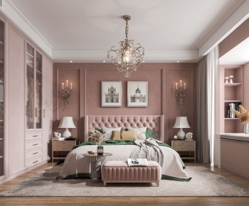 American Style French Style Bedroom-ID:960731982