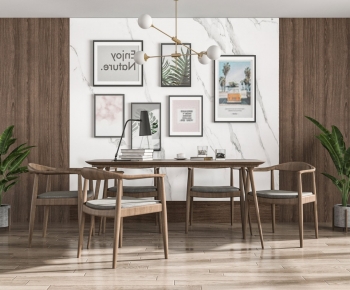 Nordic Style Dining Table And Chairs-ID:663609031