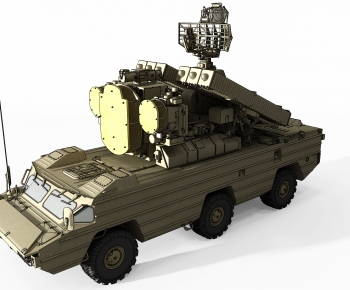 现代军用装备武器导弹雷达车-ID:381960954
