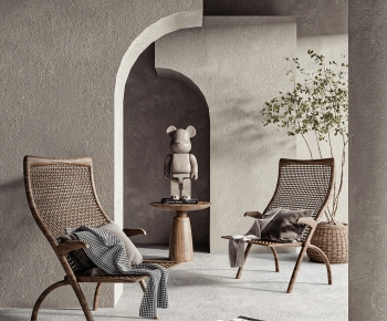 Wabi-sabi Style Lounge Chair-ID:353128915
