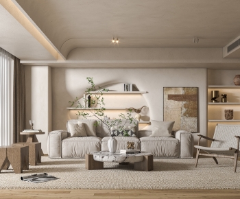 Wabi-sabi Style A Living Room-ID:909400013