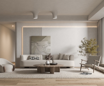 Wabi-sabi Style A Living Room-ID:402720932